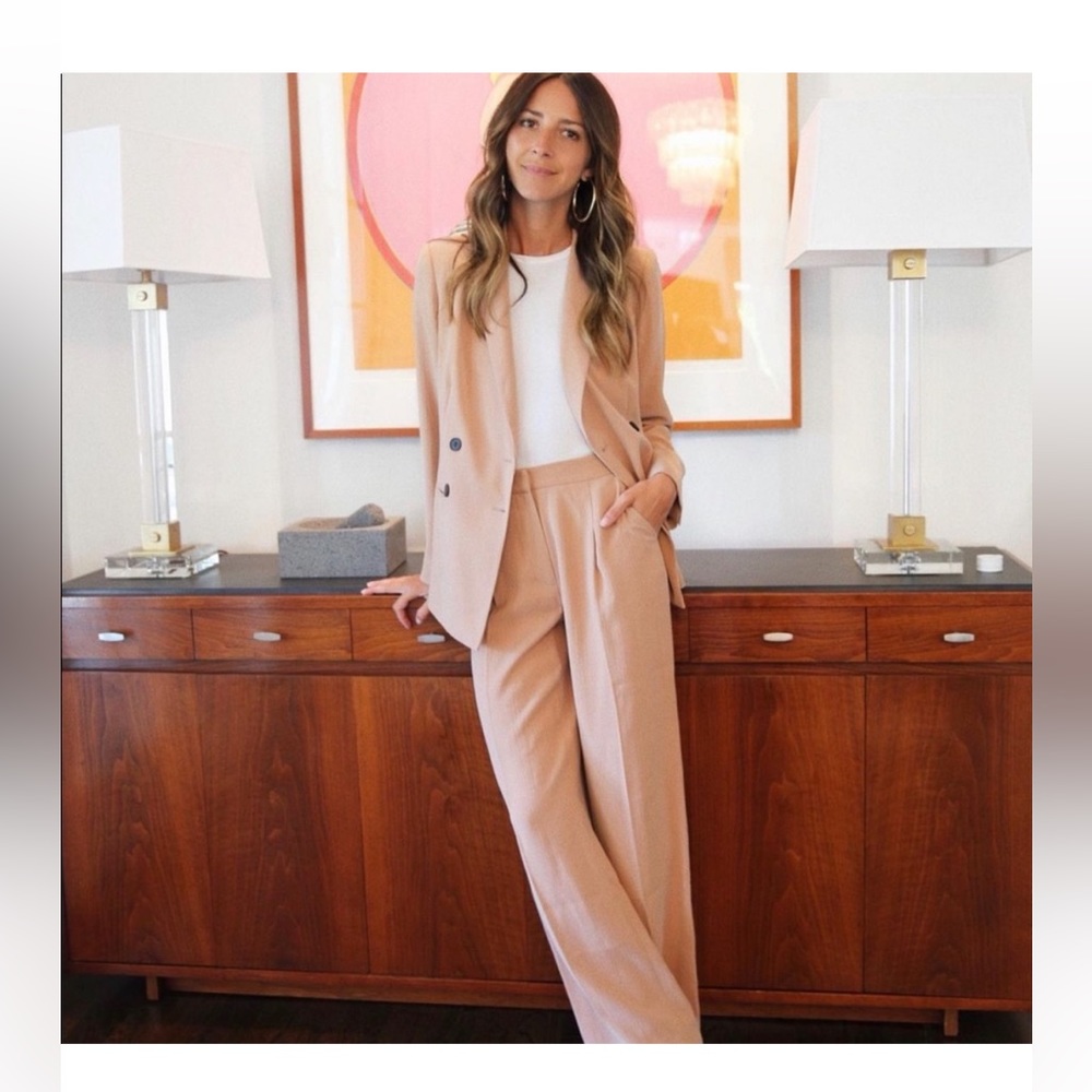 Something Navy Tan Suit